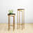 Jellico Mirrored Glass Tray Top End Table Set End Table-445555517