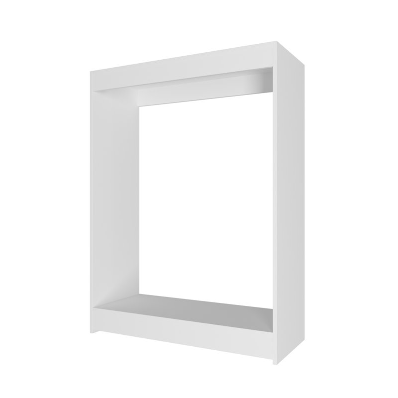 Double Hanging Closet Unit Closet System, 46" x 34.5" x 14", White