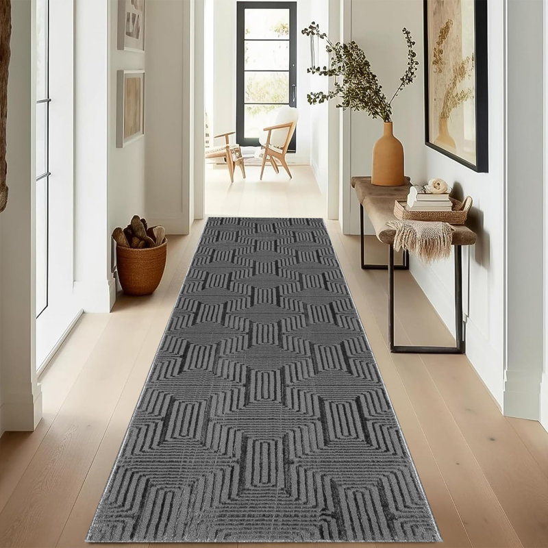 Deddrick Abstract Berber Indoor / Outdoor, Runner 60 x 300 cm