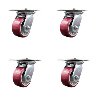 Poly on Aluminum Caster