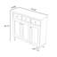 Banc de rangement blanc en bois manufacturé
