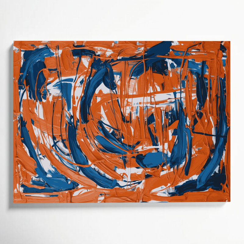 Neo Expressionism 36 Red Canvas Wall Art