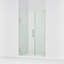 Composed 45-1/4-In46-In W X 71-1/2-In H Frameless Pivot Shower Door With 3/8-In Crystal Clear Glass And Back-To-Back Vertical Door Pulls-839021087