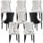 High-End Tufted Dining Chair Set, Velvet Upholstery With Nailhead Trim And Back Pull Ring, Solid Wood Legs-510191850-510191849