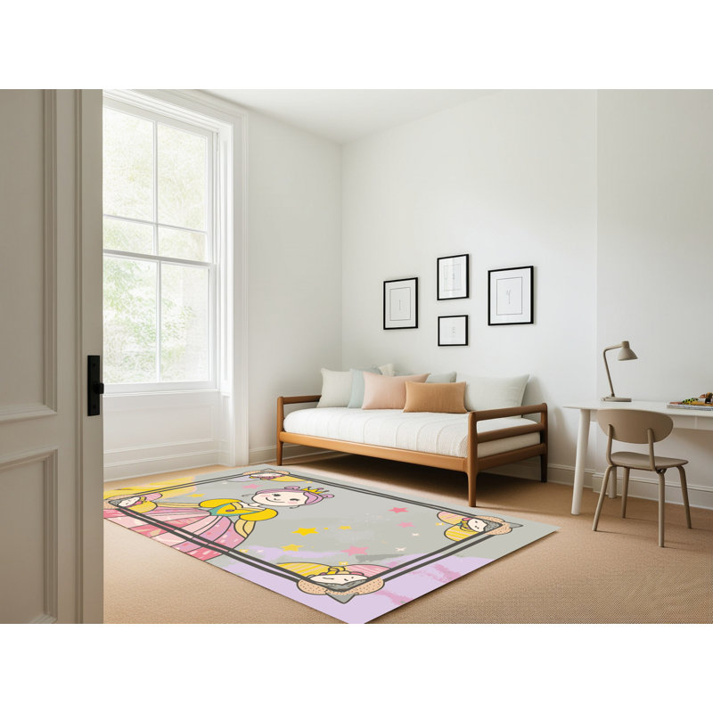 Tapis fantaisie East Urban Home, Rectangulaire 8 pi x 12 pi