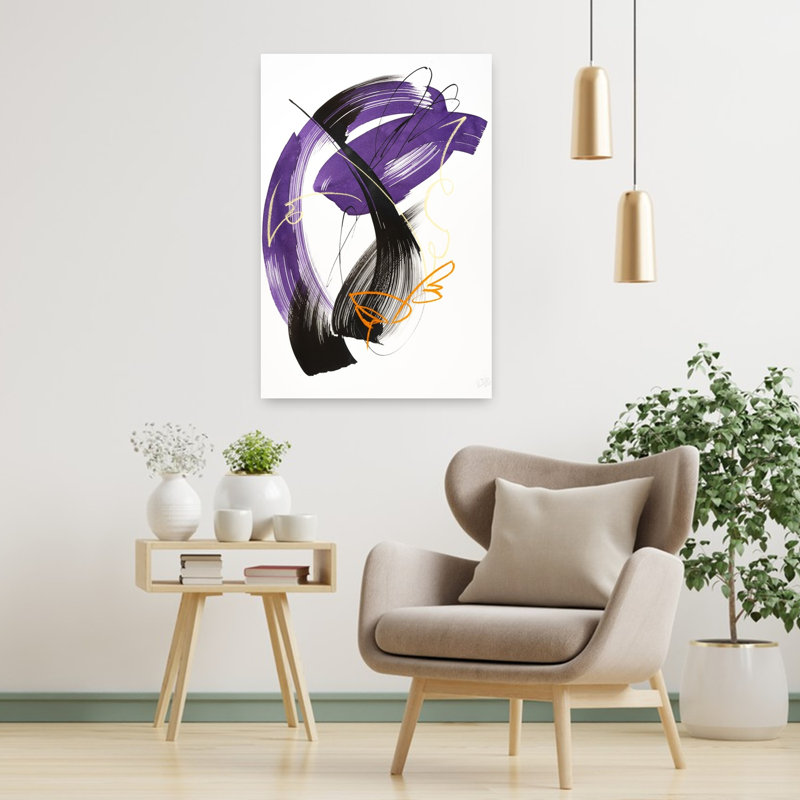 Art contemporain contemporain abstrait, H 36 po x l 24 po