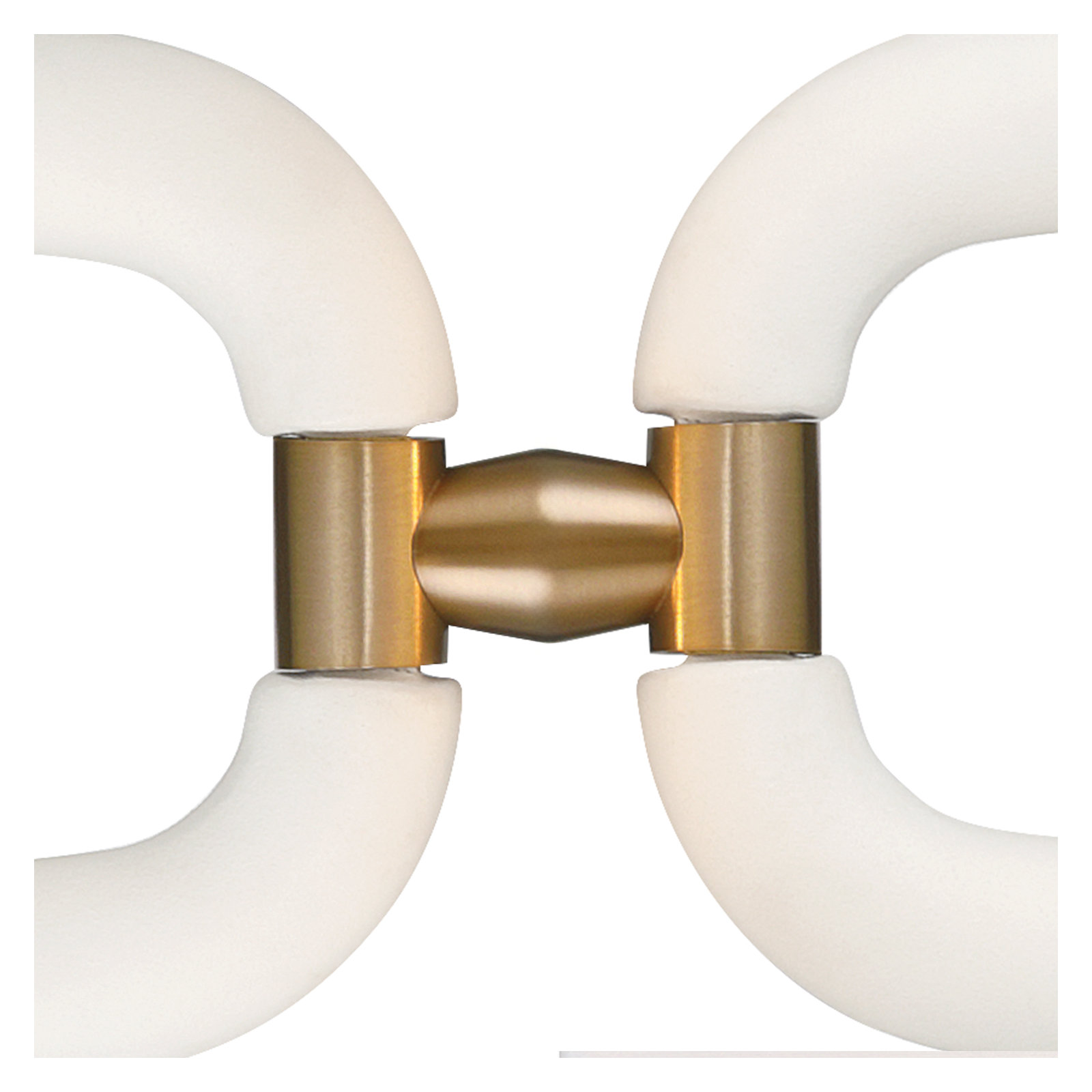 Arras Dimmable Tiered Chandelier, Aged Brass, Milk White, 14" H x 19.75" W x 19.75" D
