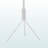 Paula Coat Rack Hanging Bar with 6 Hooks in White Metal Finish, 67.77" H X 18.77" W X 22.74" D