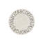 Washable Round Rug ABC Natural - Black