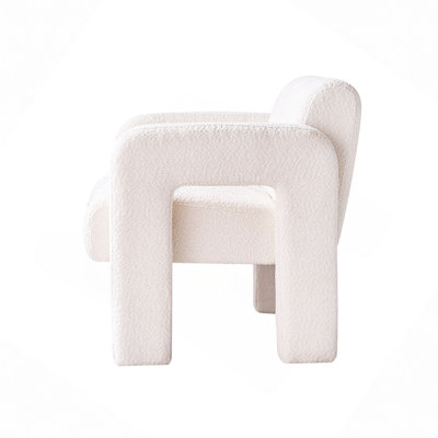 Practical Single Chair, Wide Upholstered Accent Chair