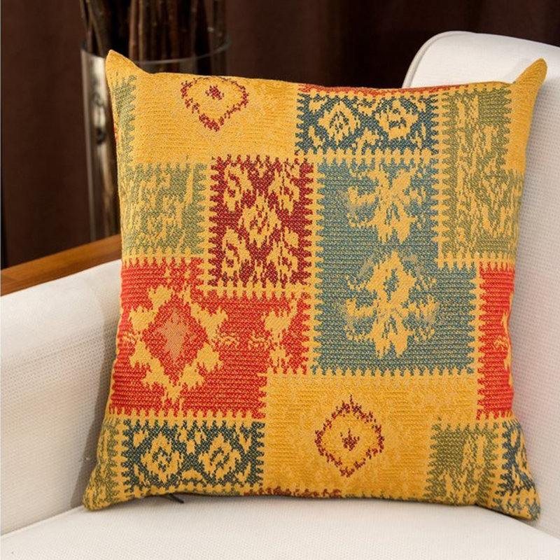 Coussin jaune de qualité supérieure, 5,9 po x 17,7 po x 5,9 po | 100% polycoton avec housse amovible | Lavable à la machine à 86 ° F | Rembourrage en fibres douces pour un confort ultime | Parfait pour la décoration intérieure et la détente