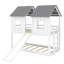 Twin-Over-Twin Bunk Bed With Slide And Integrated Windows For Fun