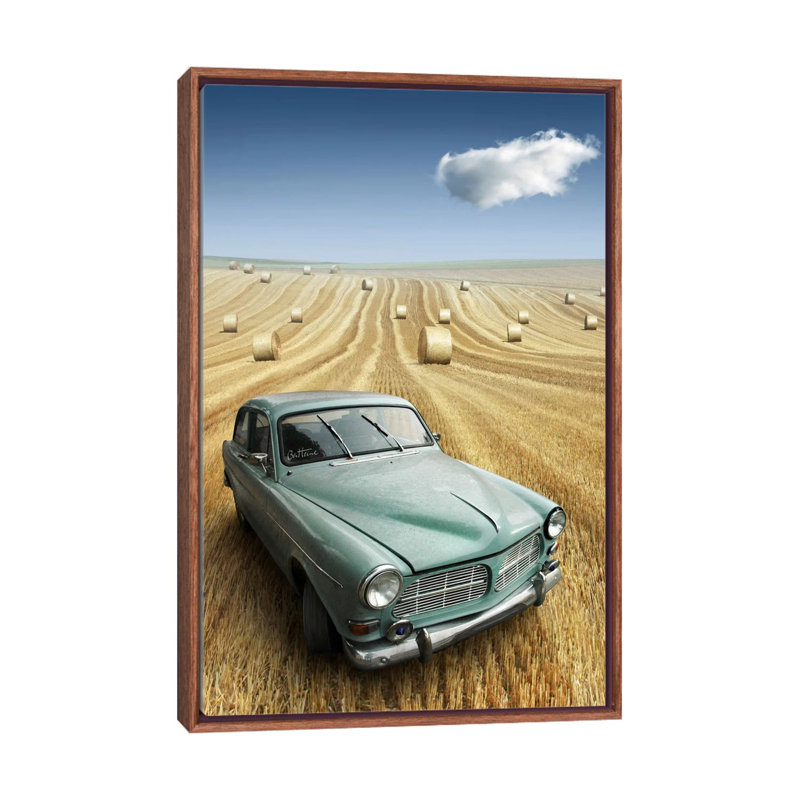 Nowhere to be found par Ben Heine-reproduction d’art, H 40 po x l 26 po x P 1,5 po, Toile avec cadre en bois brun classique