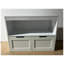 Armoire de rangement blanche en MDF avec tiroirs et tablettes cubiques