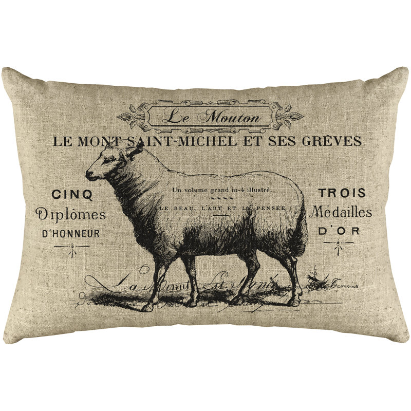 French Linen Throw Pillow