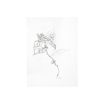 Arrangement I by Hiraki a Hand Embelished Textured Canvas
