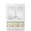 Armoire de rangement de salle de bain, armoires à pharmacie pour salle de bain avec miroir
