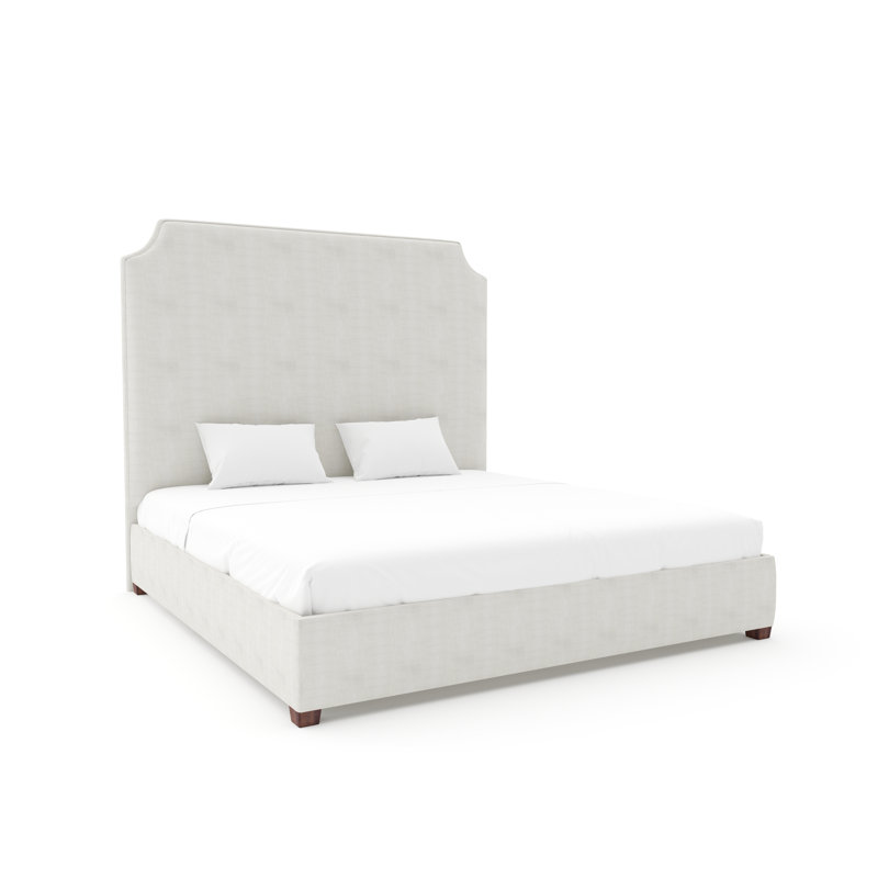 Caldwell Bed With 11" Rails, King, Espresso, Maestro Ultra Performance Linen
