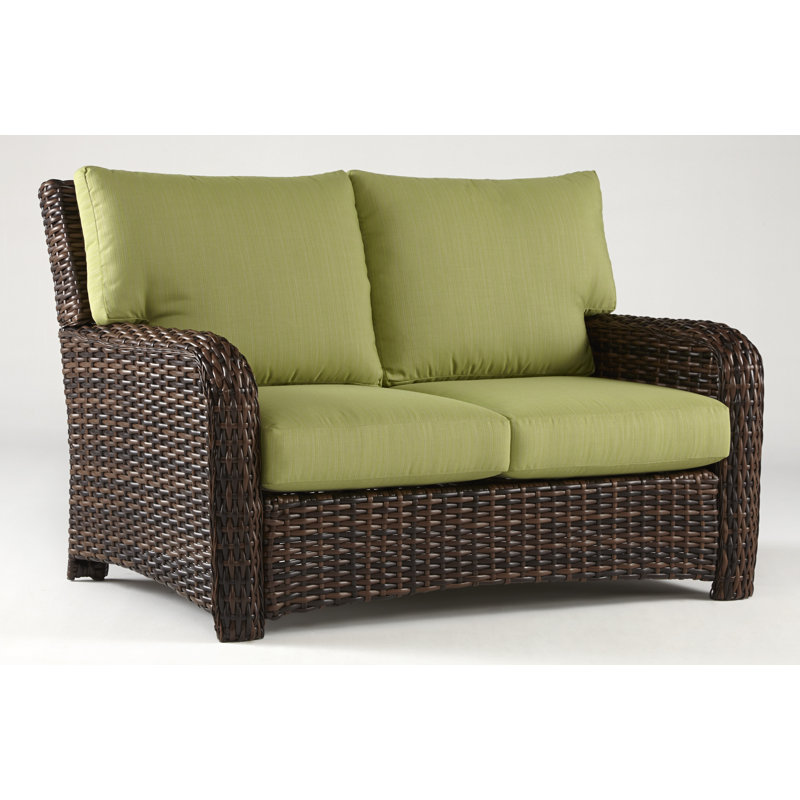 Causeuse Chorio avec coussins, Sunbrella® ‑ Dupione péridot
