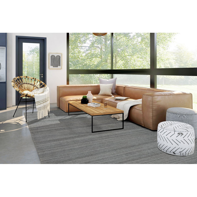 Broadway Solid Colour Hand Woven Area Rug, Rectangle 250 x 300cm