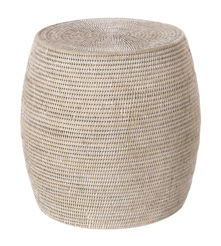 Tabouret d'appoint Everard, Blanc