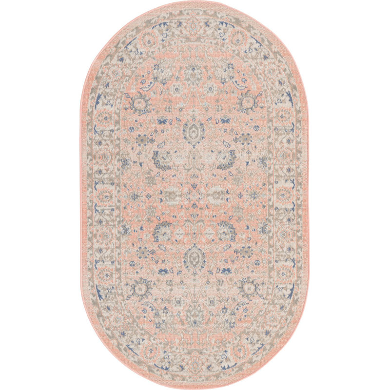 Denena Oriental Indoor Rug, Oval 3' x 5'3"