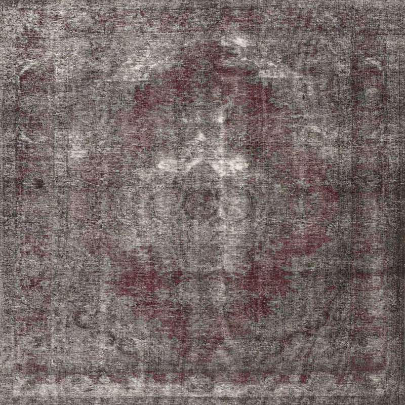 Tapis traditionnel rouge / noir Apogee, Rectangle 5 pi x 7 pi