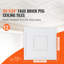 Carreaux de plafond, paquet de 12 24 po x 24 po, tuiles de plafond en PVC de qualité supérieure, carreau de plafond à coller en plastique facile à installer / à couper, revêtement de plafond pour la décoration de maison / bureau, géométrique blanc