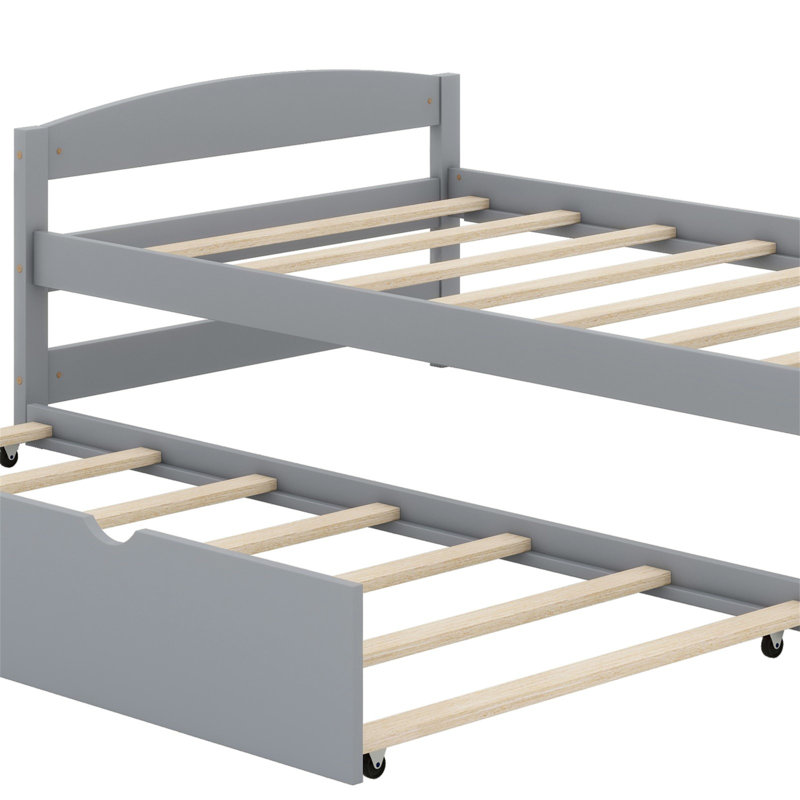 Lit plateforme avec lit gigogne