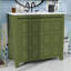 Meuble-lavabo 36 po, meuble-lavabo de ferme avec lavabo en céramique, ensemble de rangement pour salle de bain-580463030