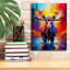  «The River Moose» par Dean Russo, art mural sur toile, 12 po x 16 po