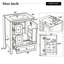 24" Modern Bathroom Vanity with Ceramic Sink-129596440