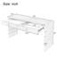 Console rustique - Conception courbée gracieuse et rangement pratique pour la table de couloir-1921733727