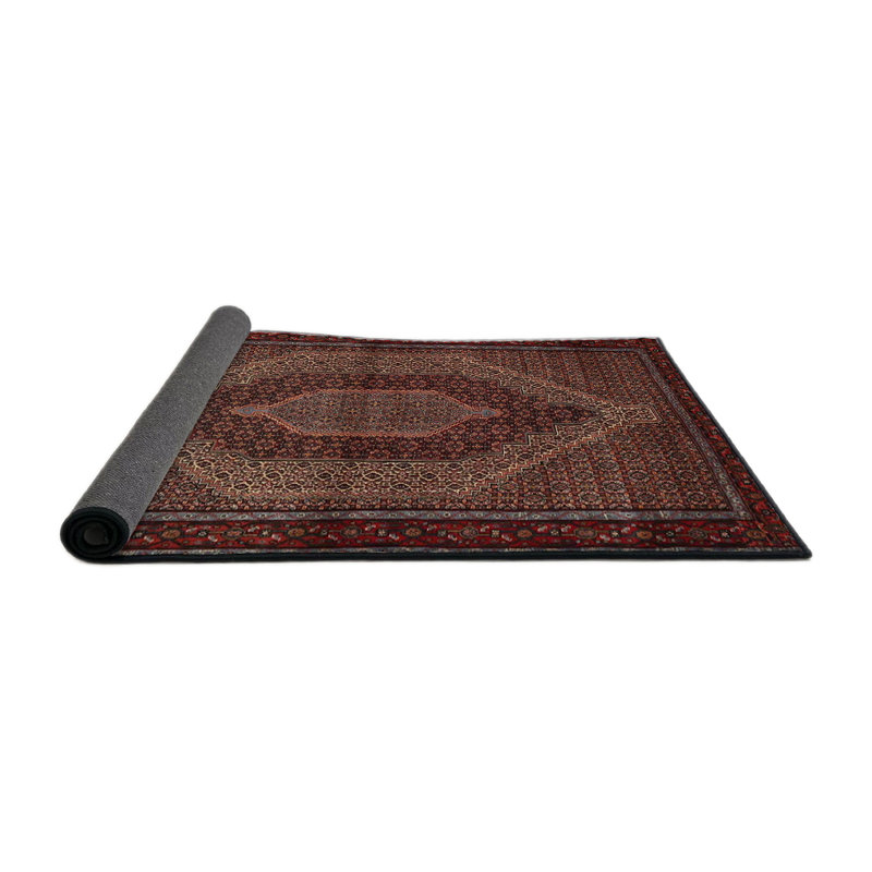 Tapis oriental orange / beige, Rond 8 pi