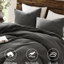 Housse de couette très grand / très grand 3 pièces avec texture gaufrée - différentes couleurs pour un look spécial, confort en coton confortable, douceur pré-lavée à la pierre, fermeture à bouton sécuritaire, qualité de sommeil toutes saisons 3 pièces naturellement-124961229-124961230