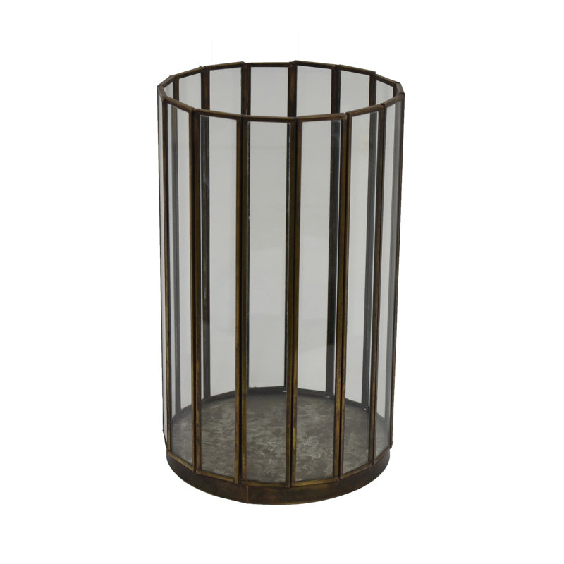 Porte-bougie en verre Bonie Hurricane, H 7,5 po x l 6,25 po x P 6,25 po