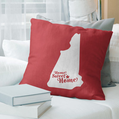 Coussin en lin us villes & states