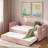 Upholstered Daybed With Trundle, Usb Port And Side Pockets-1367524574