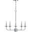  5-Light Indoor Polished Nickel Classic/Traditional Candelabra Chandelier