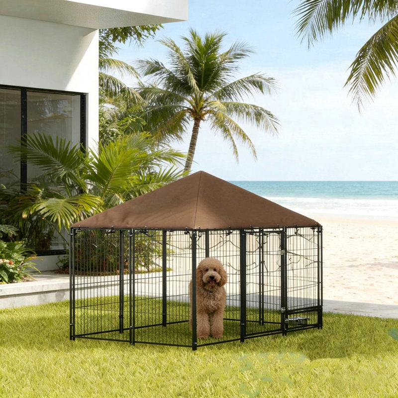 Chenil pour animaux, enclos pour chiots, parc extérieur