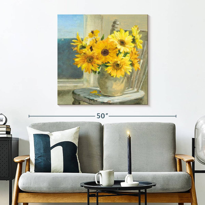 Harnek Sunflowers By The Sea Light, 30" H x 30" W