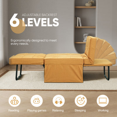 Chaliyah 71" Upholstered Convertible Sleeper Sofa