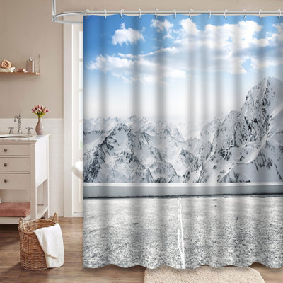 Rideau de douche avec 12 crochets Winter