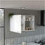 Armoire de cuisine murale Burwood, finition blanche-8494263