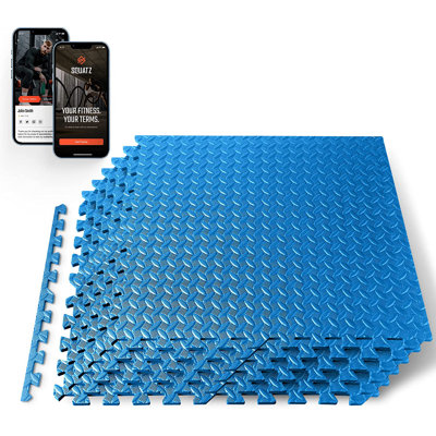 Thick Puzzle Exercise Mat, EVA Foam Interlocking Tiles Protective Flooring for Gym Equipment and Cushion