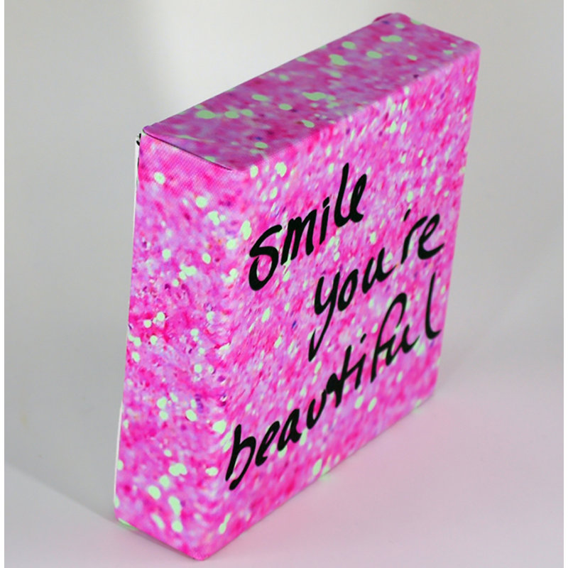 « sourire you you belle », impression sur toile tendue We Agree, H 20 po x l 20 po x P 1,5 po