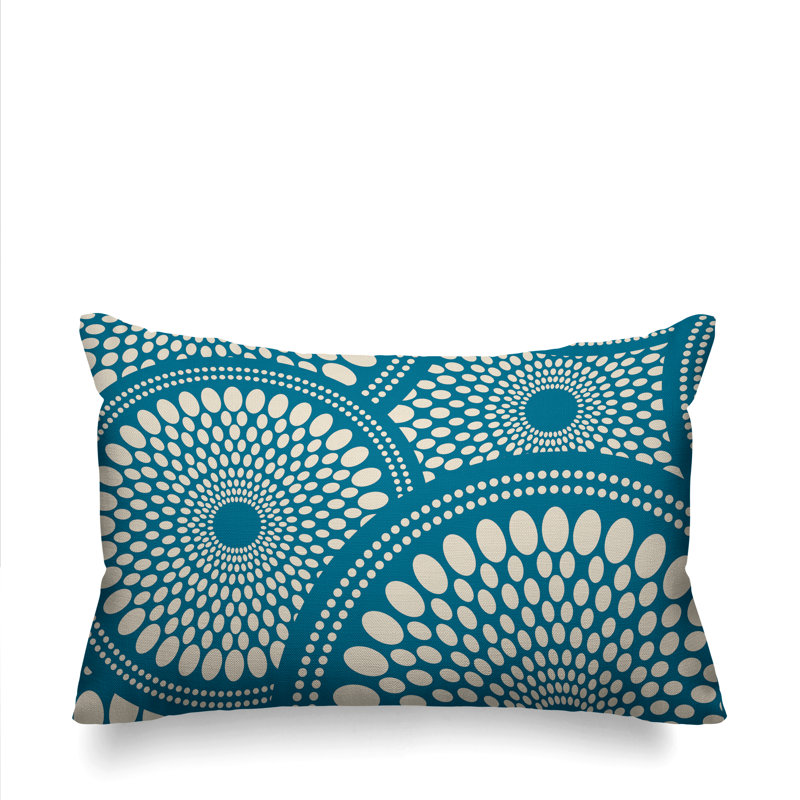 Housse et insert de coussin rectangulaire d'extérieur Penn, Turquoise