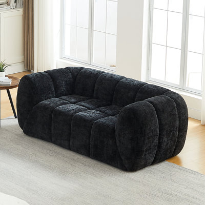 Causeuse en chenille avec coussin moelleux