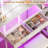 43" Makeup Vanity Desk with Stool and Power Outlet, Glass Top & RGB Light
