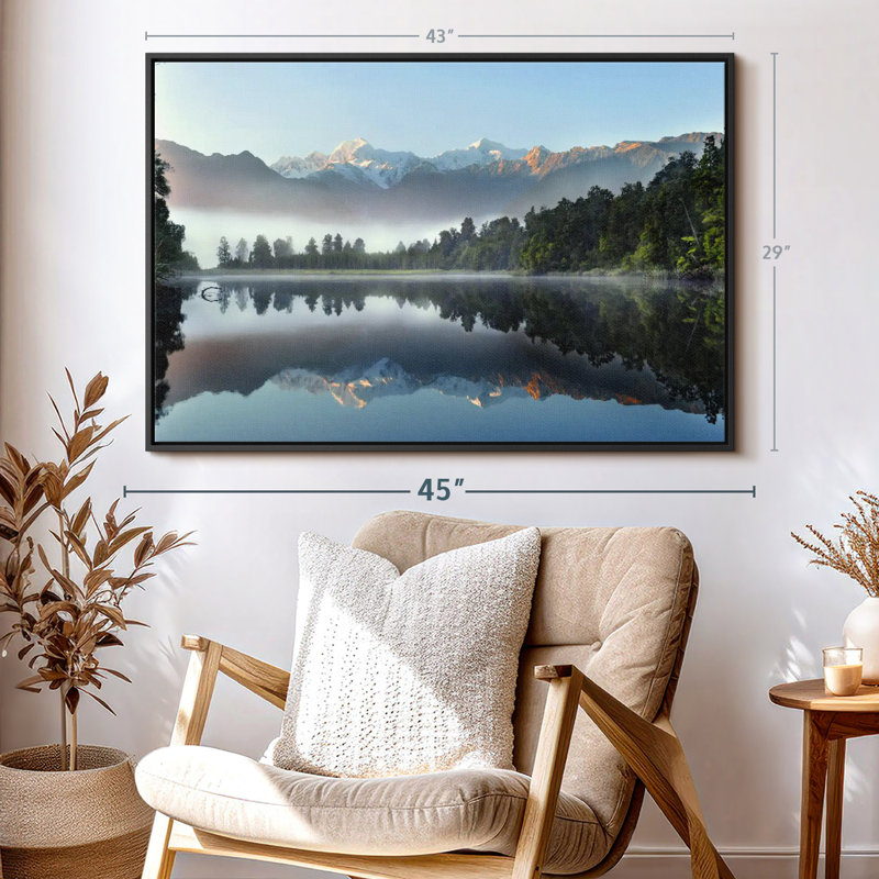 Nature "Réflexion du lac Matheson", H 43 po x l 29 po
